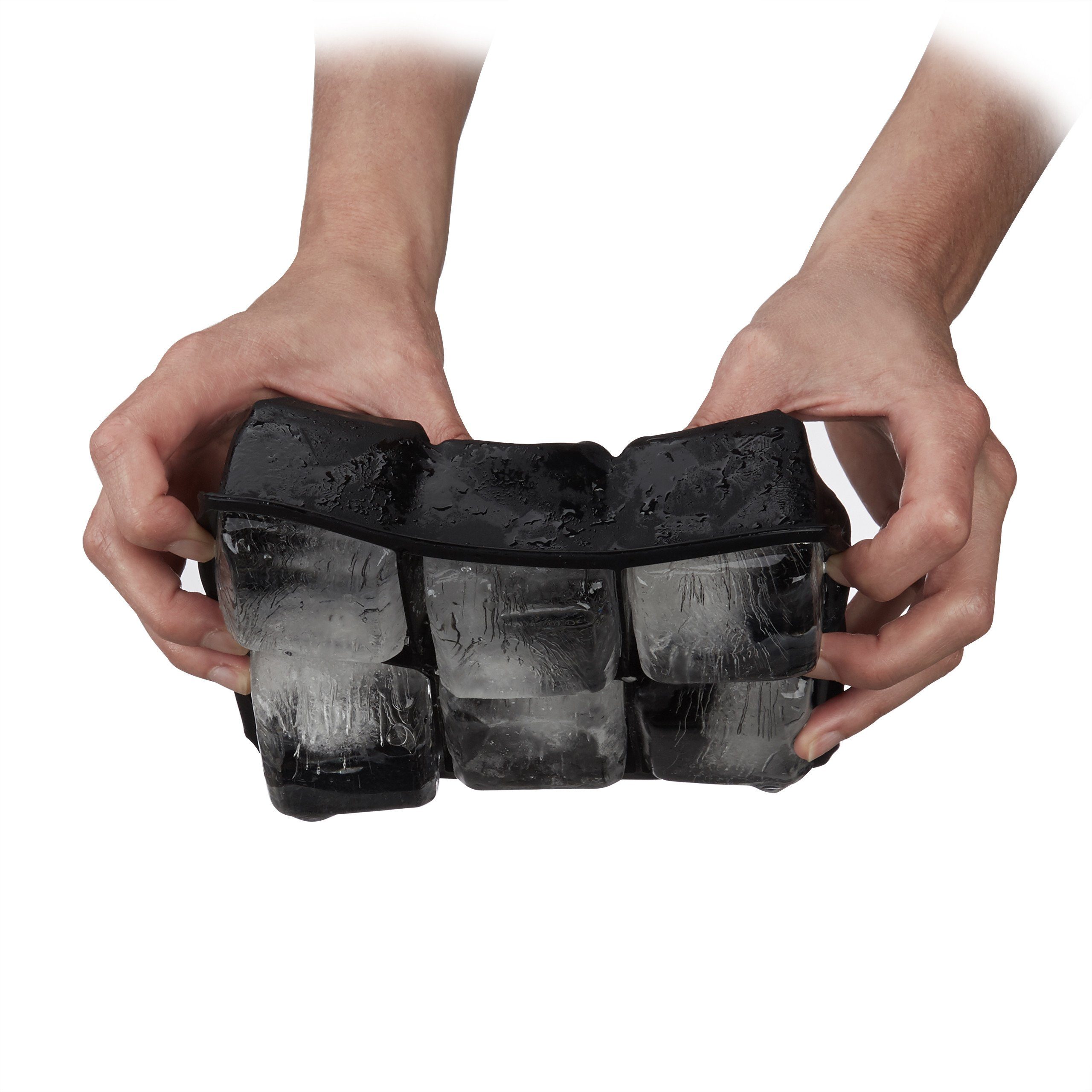 relaxdays Eiswürfelform 2 x Eiswürfelform Silikon 5 cm