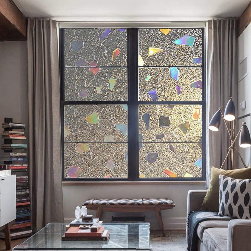 Fensterfolie Fensterfolie Blickdicht Selbsthaftende,Sichtschutzfolie 120x200cm, Devenirriche