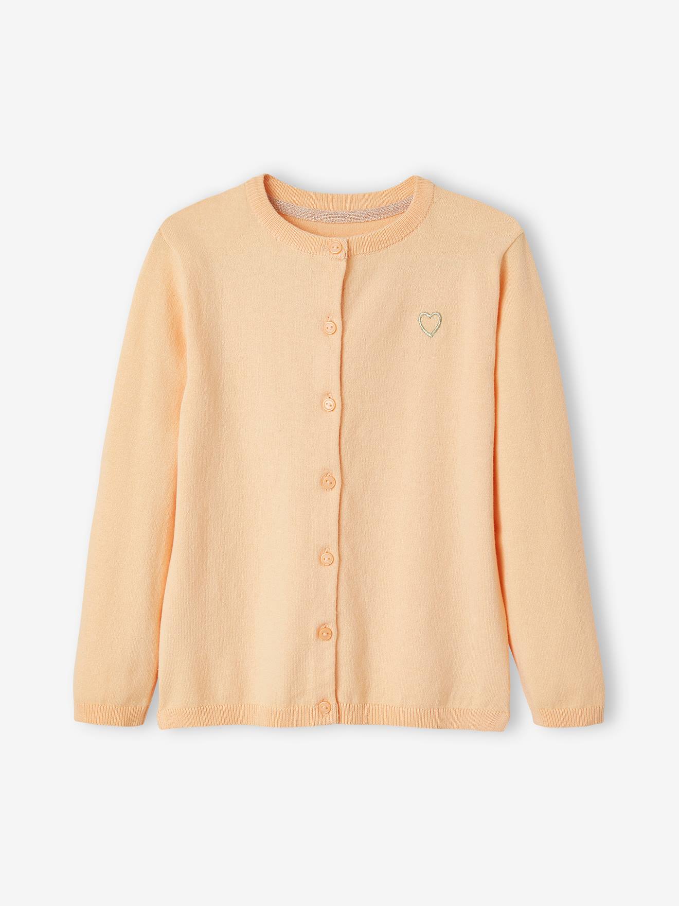 Vertbaudet Mädchen Strickjacke  BASIC, personalisierbar Oeko-Tex - nachtblau