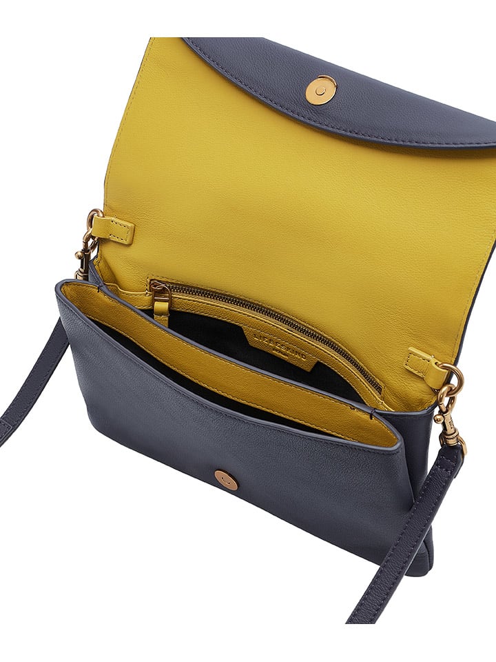 LIEBESKIND BERLIN Leder-Umhängetasche in Dunkelblau - (B)27,5 x (H)17 x (T)2 cm günstig kaufen onesize