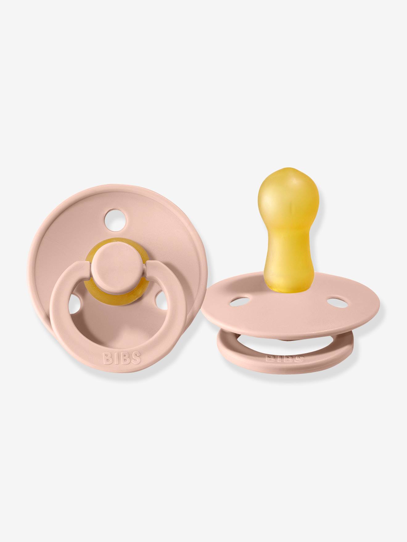 Bibs 2 Beruhigungssauger COLOUR BIBS, Gr. 1 (0-6 Monate) - ziegel+zartrosa