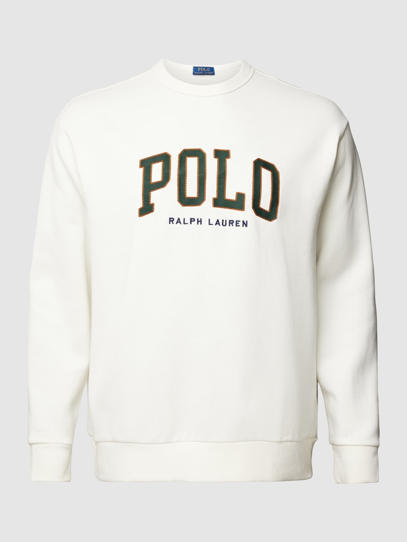 PLUS SIZE Sweatshirt mit Label-Print in offwhite