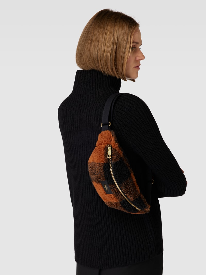 Bauchtasche aus Teddyfell Modell 'Brownie' in cognac
