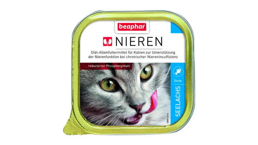 beaphar Katzennassfutter Nierendiät +Seelachs 100g 100 g