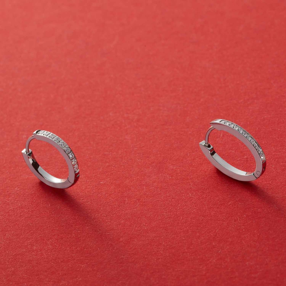 Leonardo Créoles Acier inoxydable Boucles d'oreilles