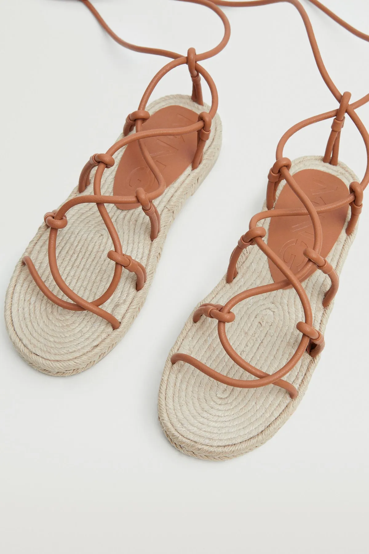 MANGO  Braune Damensandalen 37000822