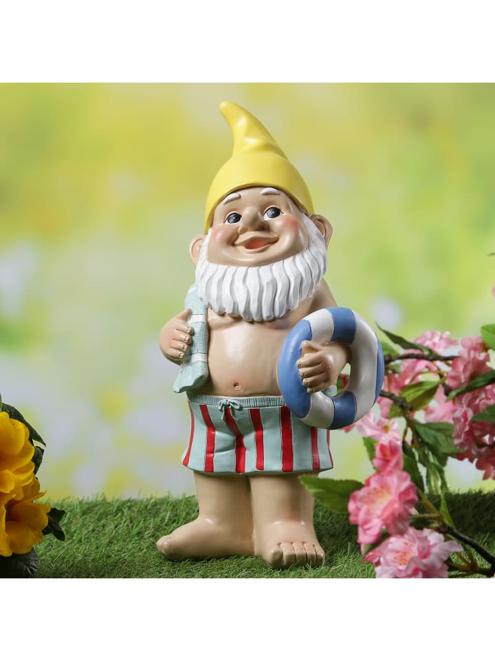 MARELIDA Gartnzwerg BERT im Badeanzug Gartenfigur H: 30cm in bunt günstig kaufen onesize