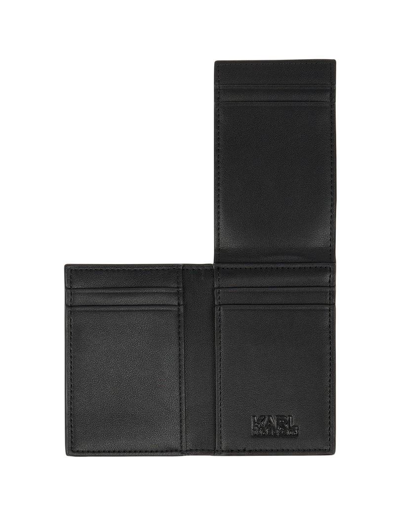 Kartenetui aus Leder in schwarz