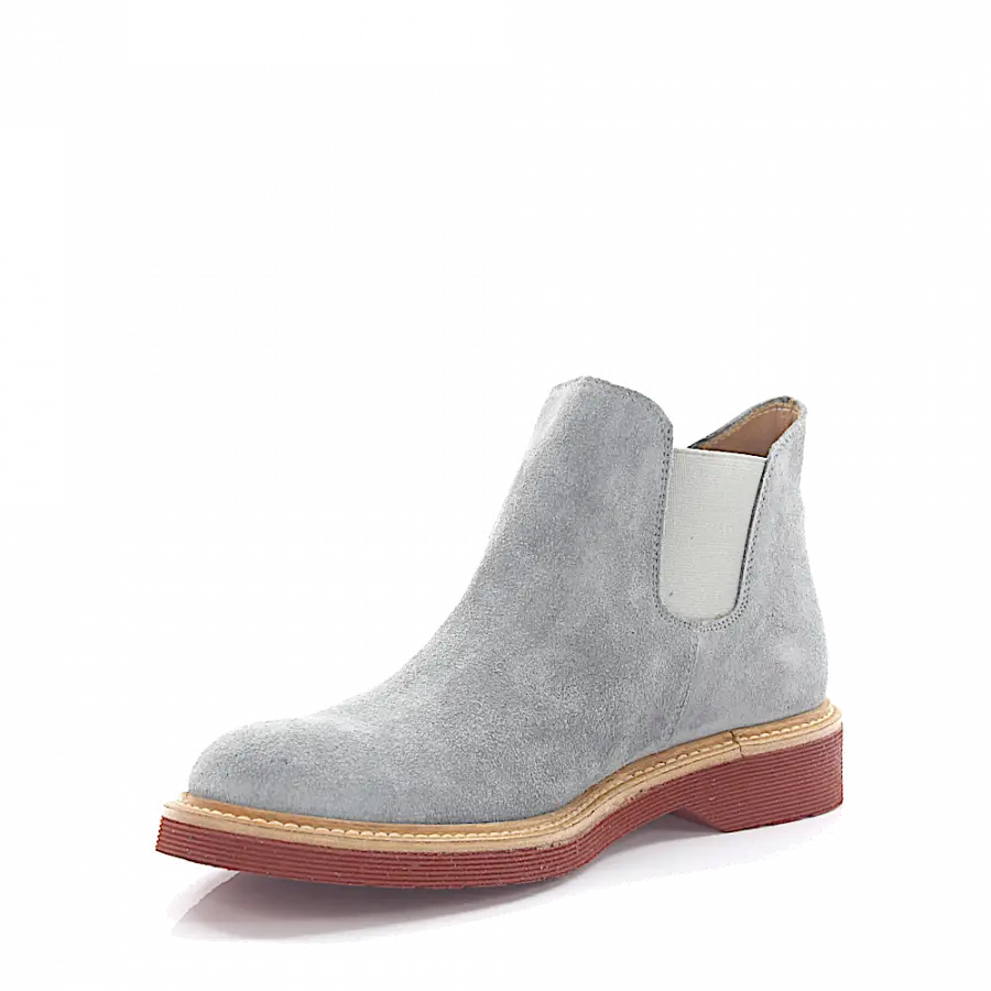 Budapester - Chelsea Boots Veloursleder - grau
