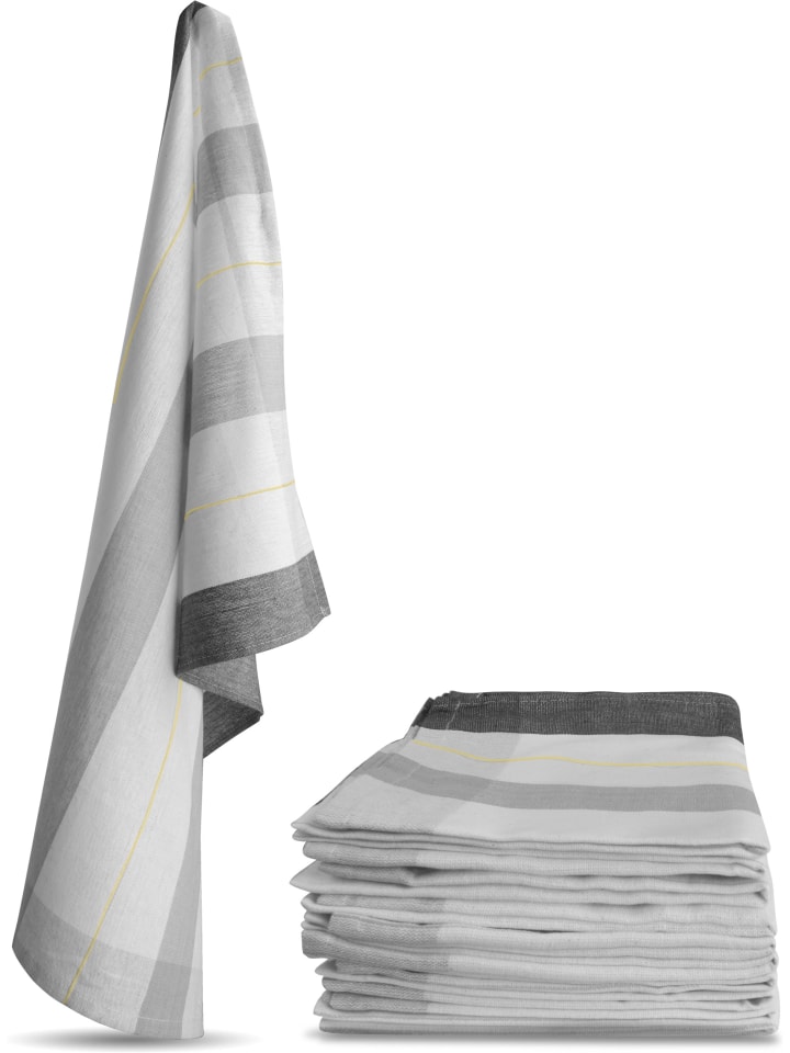 normani 10 Stück Geschirrtücher New Design in Grau günstig kaufen onesize