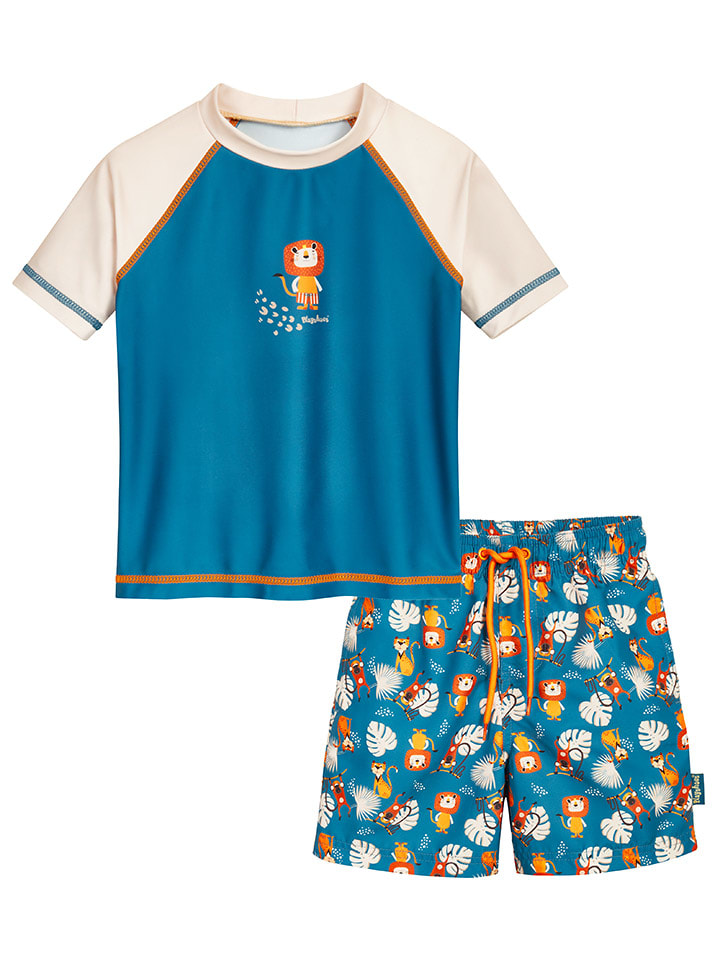 Playshoes 2tlg. Badeoutfit in Blau/ Creme/ Bunt günstig kaufen
