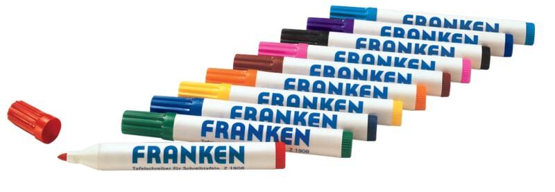 Franken Whiteboard-Marker Farbig sortiert 10 Stück