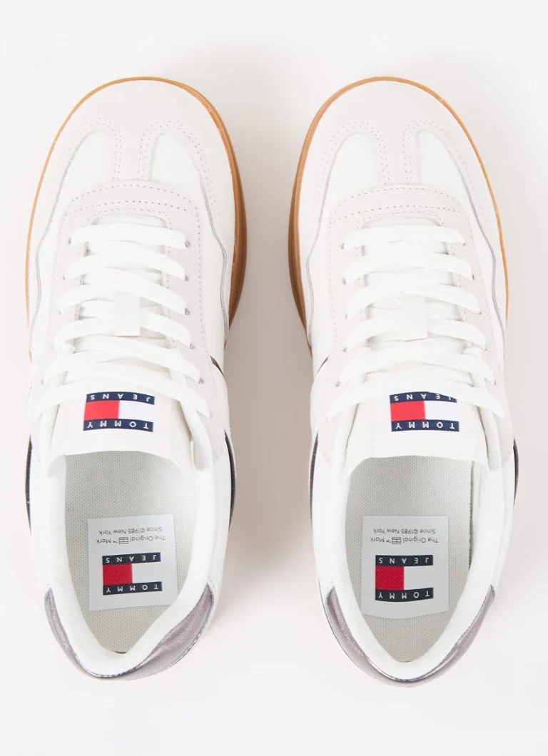 Tommy Hilfiger  The Greenwich sneaker met leren details en logo