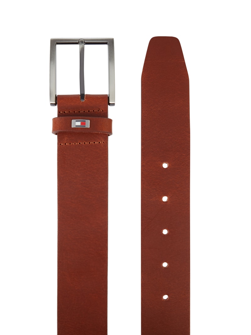 Gürtel aus Leder in dunkelbraun