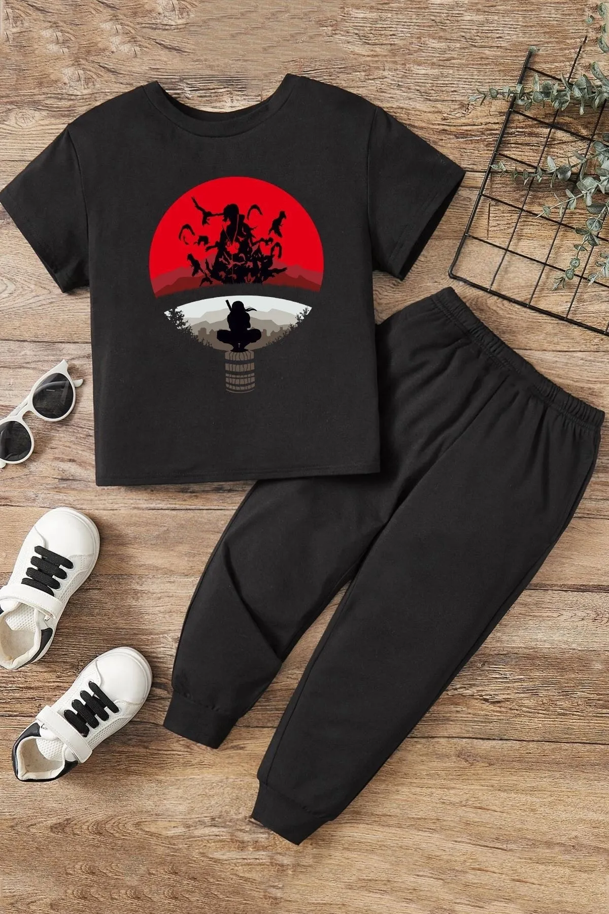 uyguntarz  Itachi Uchiha-Trainingsanzug-Set für Kinder