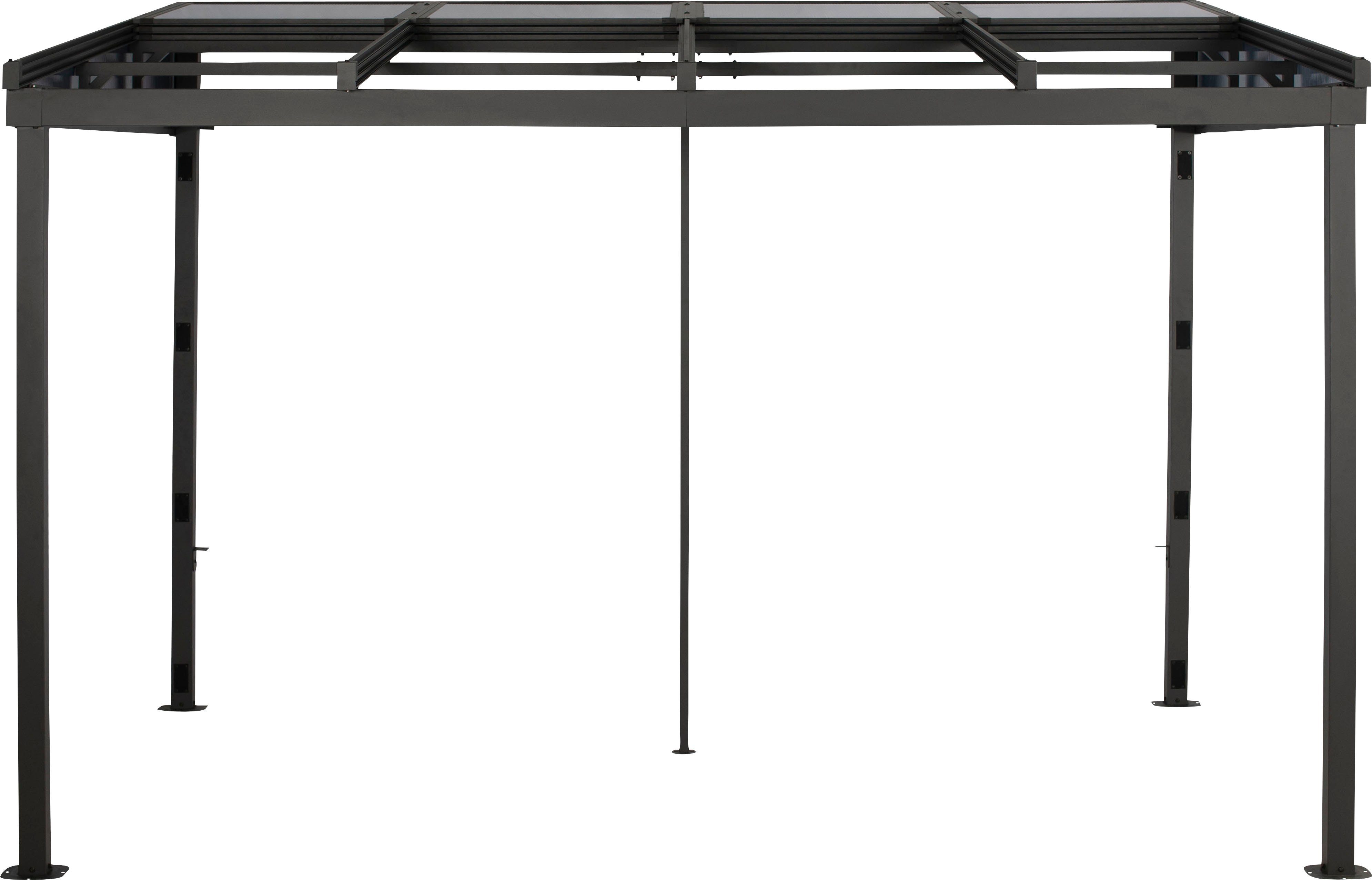 KONIFERA Anbaupavillon Bilbao, Terrassenüberdachung, in 360, 423 und 480 cm Breite, mit 7,8 mm Polycarbonat-Dachplatten