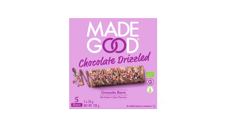 MADEGOOD Bio Müsliriegel mit Schokolade und 