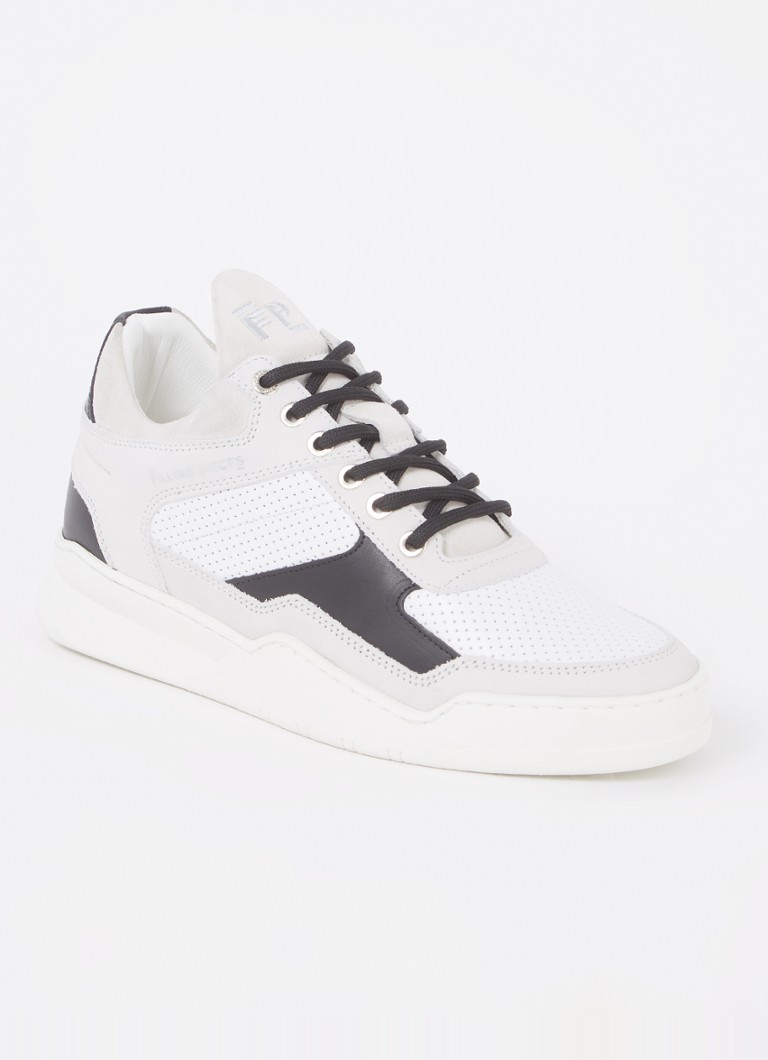 Kožené tenisky Filling Pieces Ghost so semišovými detailmi