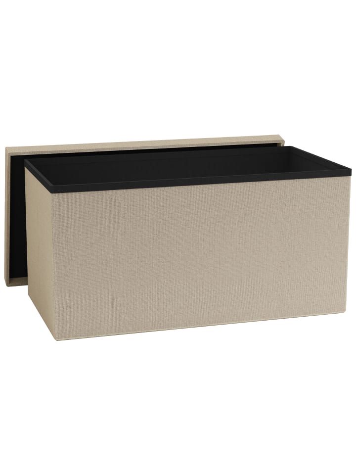 VCM  Stoff Sitztruhe Sitzbank Aufbewahrungsbox Boxas in Creme günstig kaufen onesize