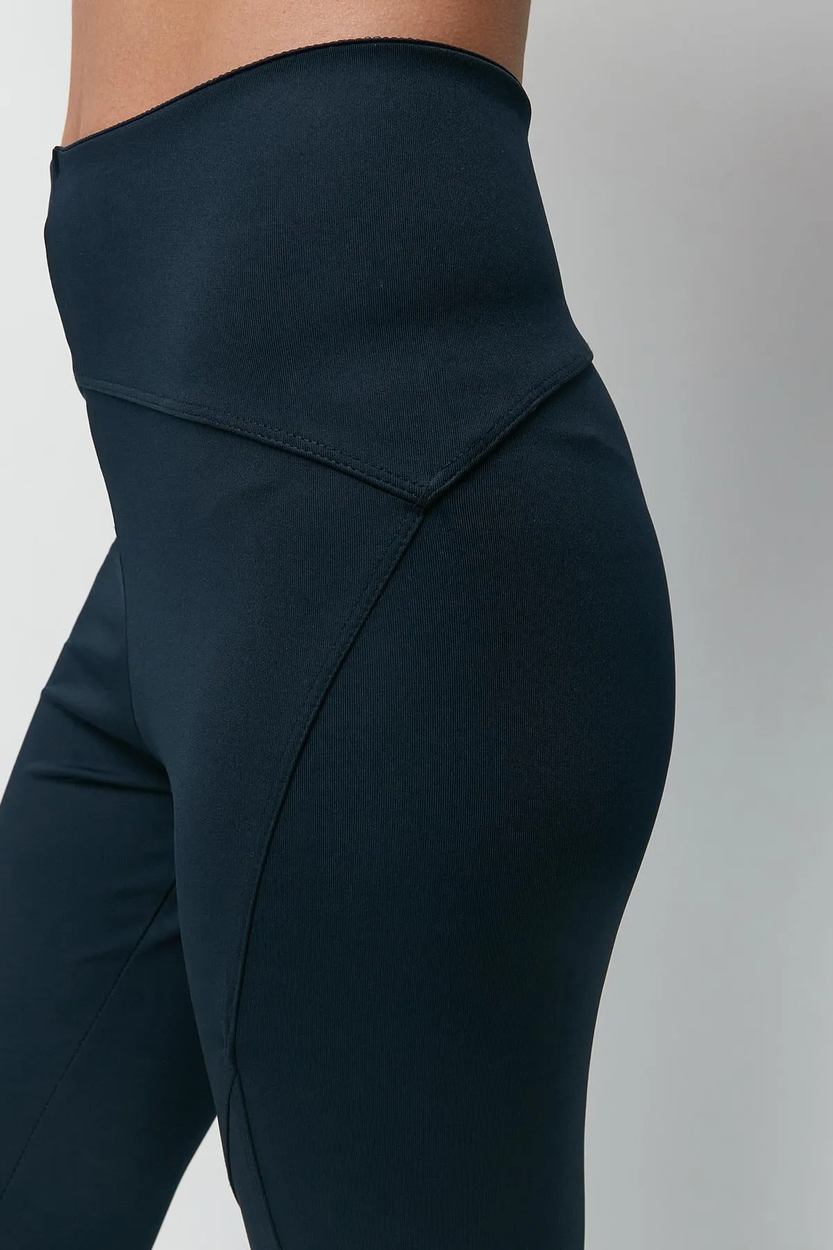 C&City  Karyoka lange Sport-Leggings mit hoher Taille, 9403, Marineblau
