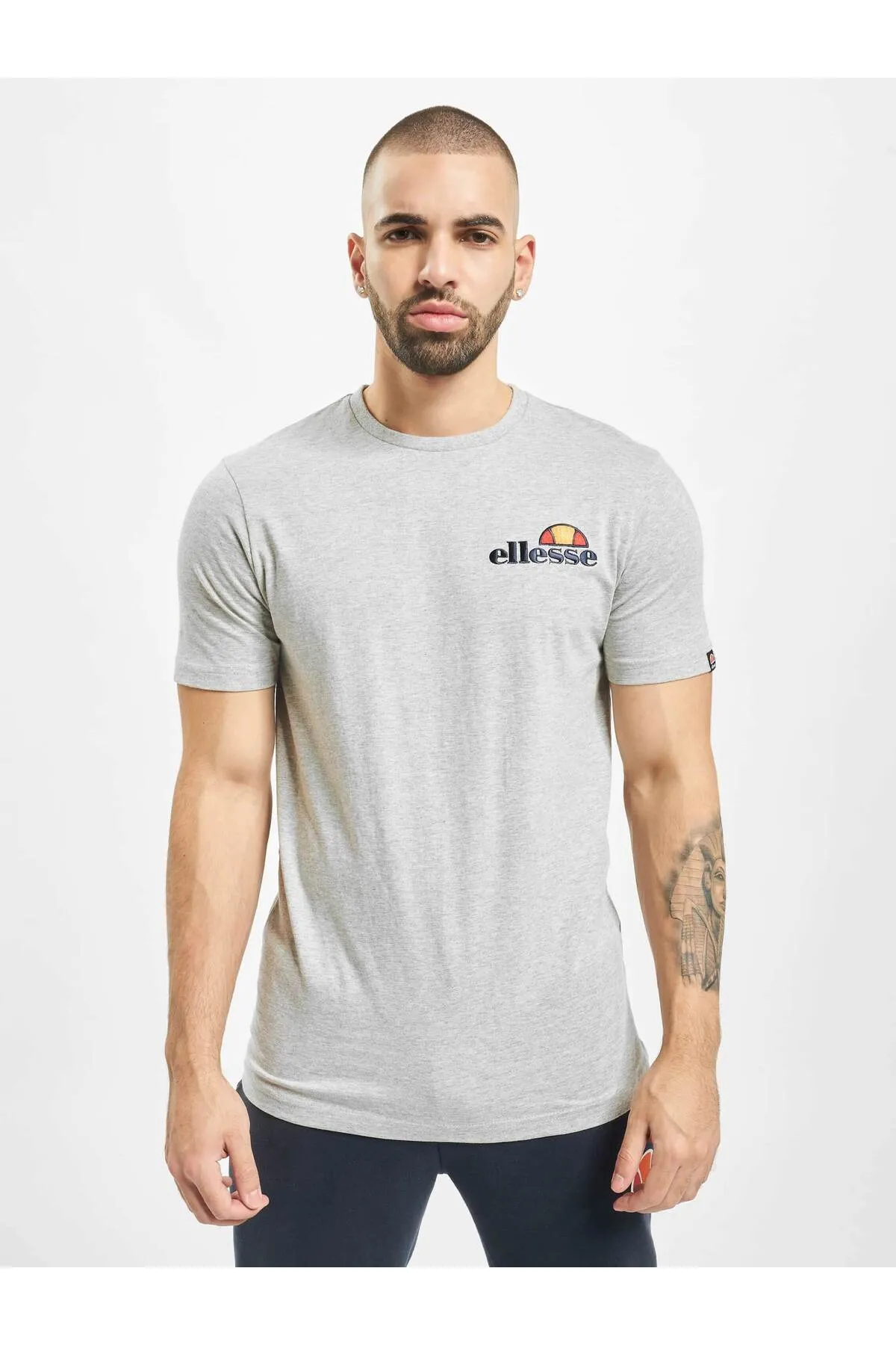 Ellesse  Grau meliertes Herren-T-Shirt
