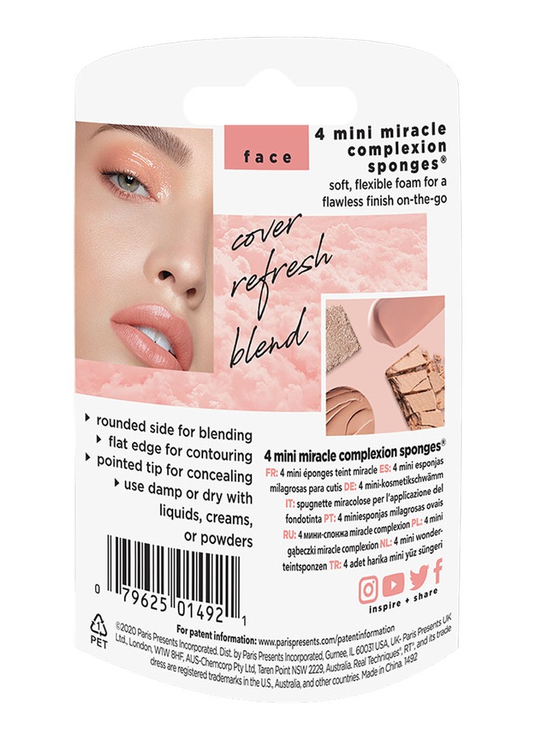 Real Techniques Mini Miracle spužvice - set od 4 spužvice za šminku
