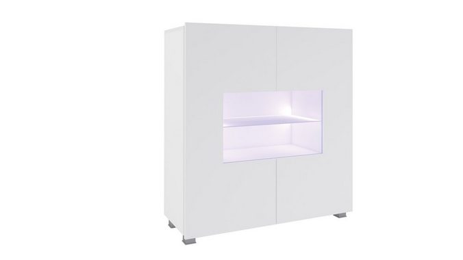 Stylefy Wohnwand Stylefy Bietula Wohnzimmerset X, (Set (5-St), Wohnmöbel), 5-teilig, wahlweise mit LED-Beleuchtung, FSC-Zertifizierung, Modern Design, variabel stellbar