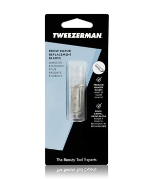 Tweezerman Brow Razor - Augenbrauenrasierer, Wechselklingen Augenbrauenpflege-4 Stk
