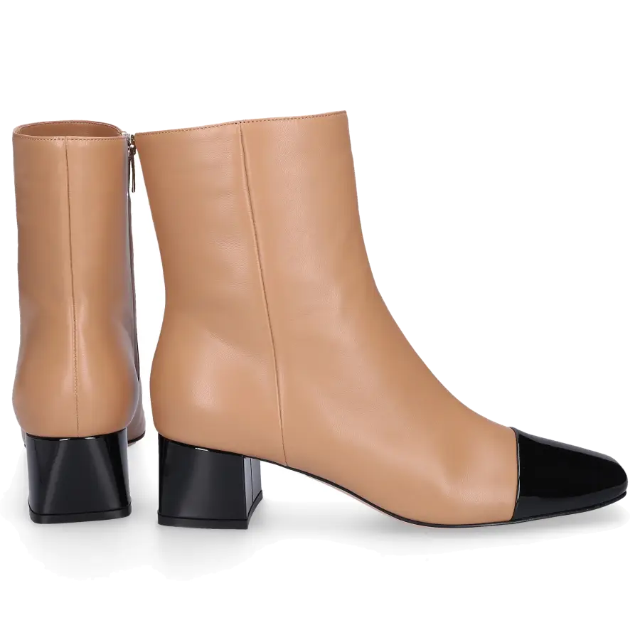 Gianvito Rossi - Klassische Stiefeletten LOGAN 45 Nappaleder - beige