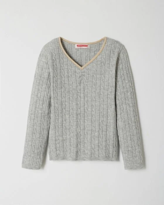 Pull en maille torsadée fille Thermolactyl