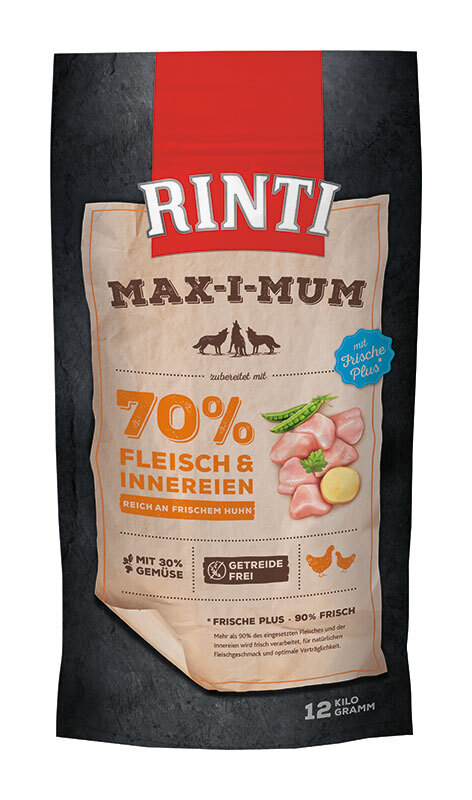 RINTI Hundetrockenfutter RINTI MAX-I-MUM Huhn 12 kg