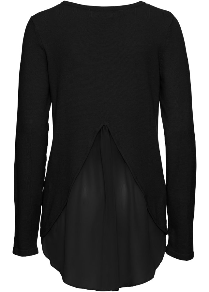 Pullover mit Bluseneinsatz