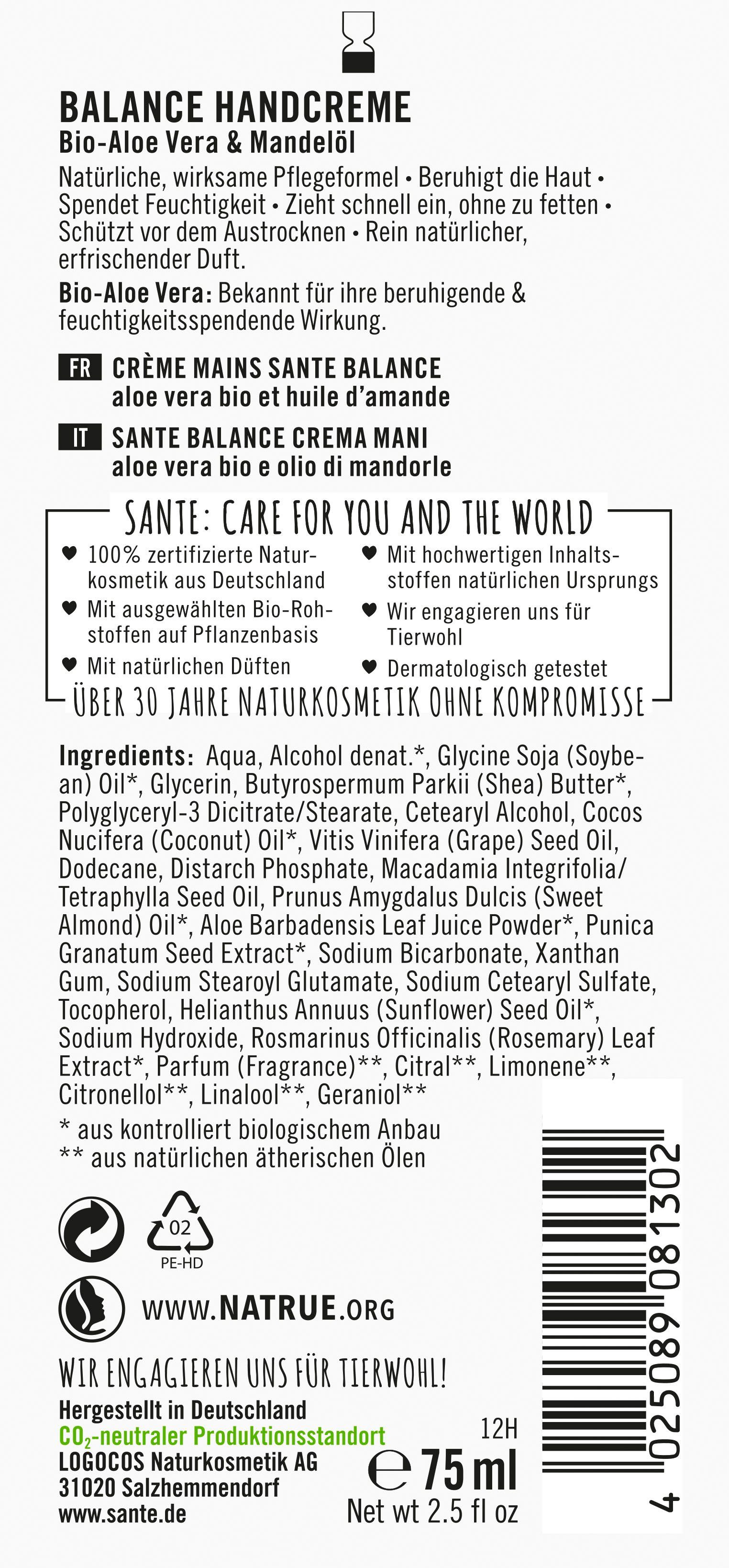 SANTE Handcreme BALANCE