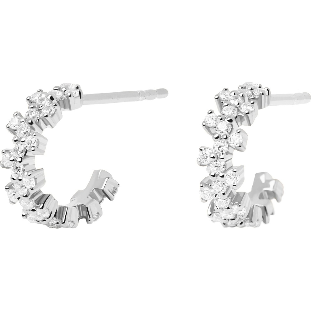 P D Paola Créoles 925 Argent Boucles d'oreilles