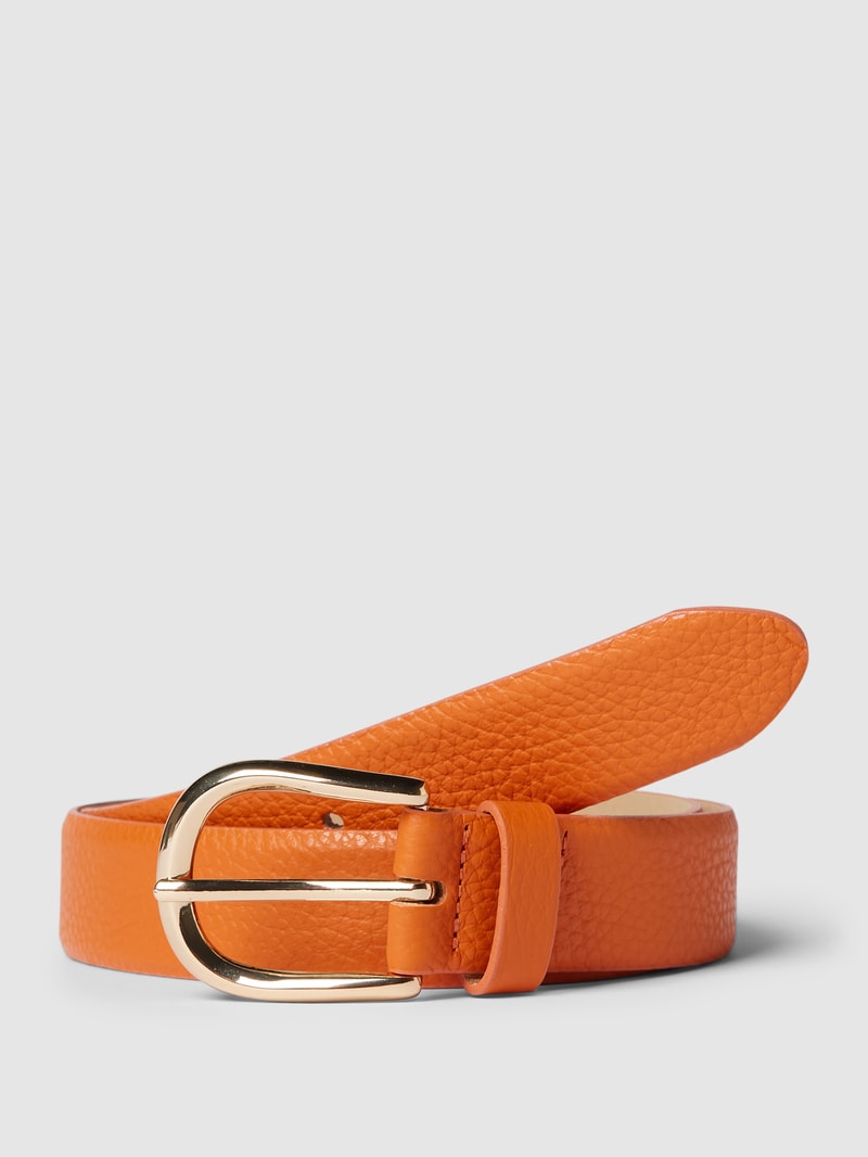 Gürtel aus Leder mit Dornschließe Modell 'Adra' in orange