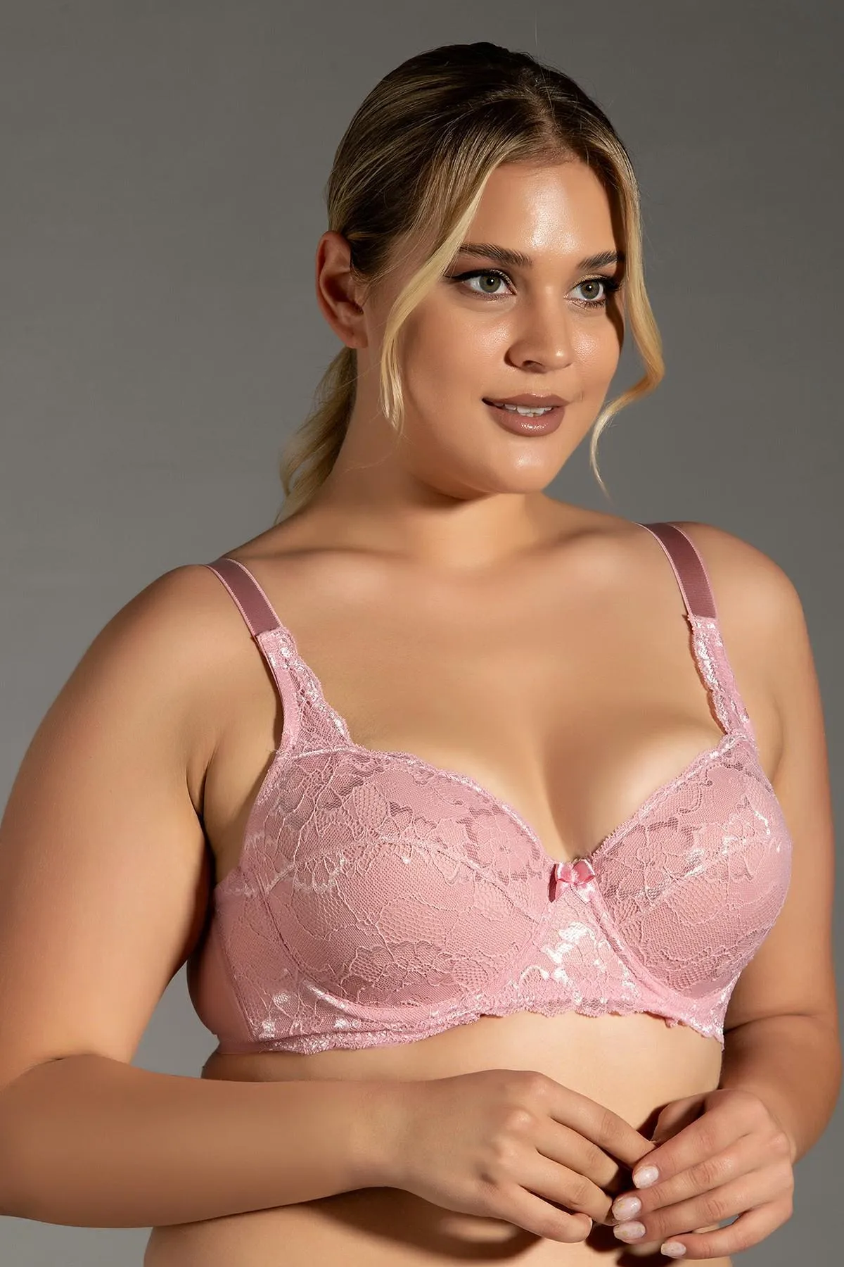 C&City  Spitzen-BH ohne Träger C18041 Dusty Rose