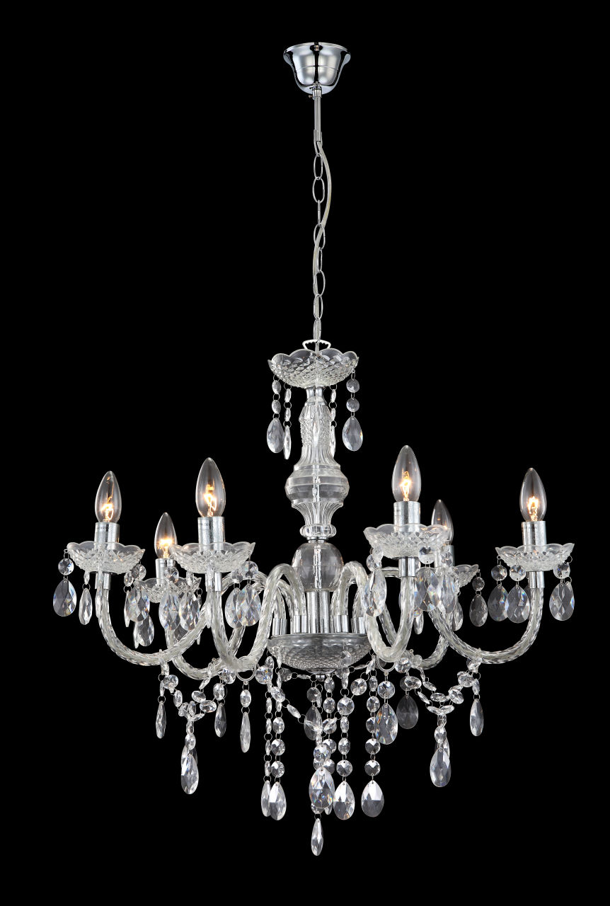 Globo Lighting - CUIMBRA I - Luster Metall verchromt, 6x E14