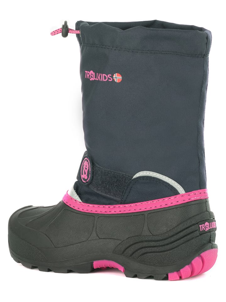 Trollkids Winterboots in Dunkelblau/ Pink günstig kaufen