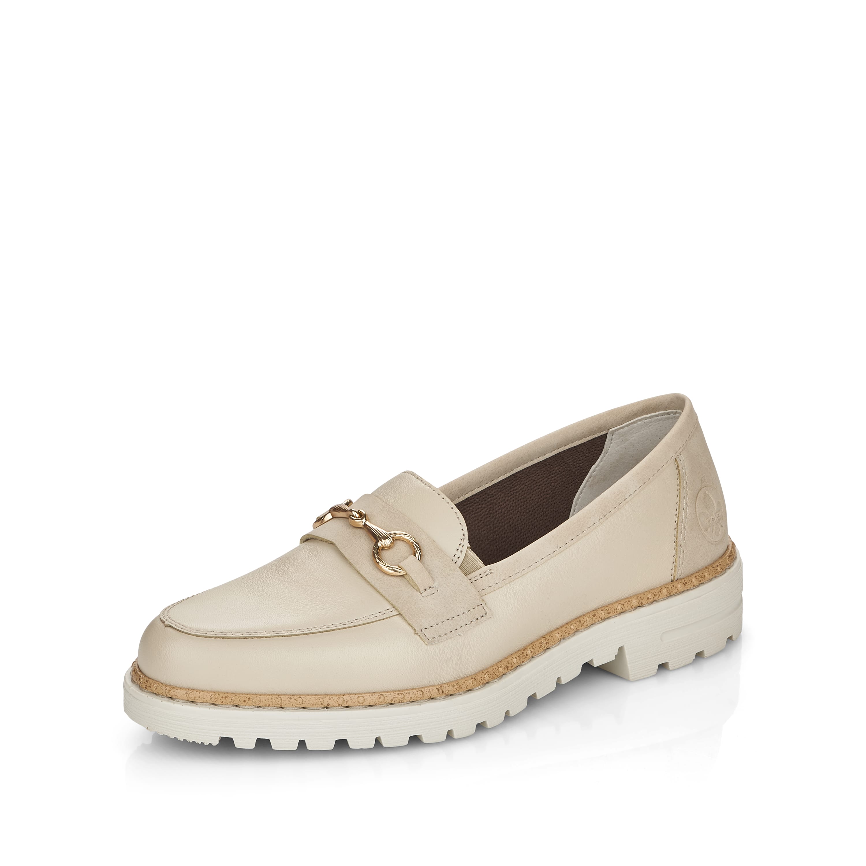 Rieker Damen Loafer hellbeige