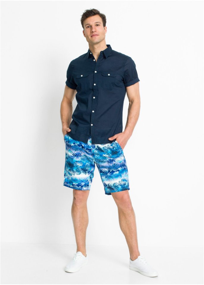 Strand-Bermuda aus recyceltem Polyester
