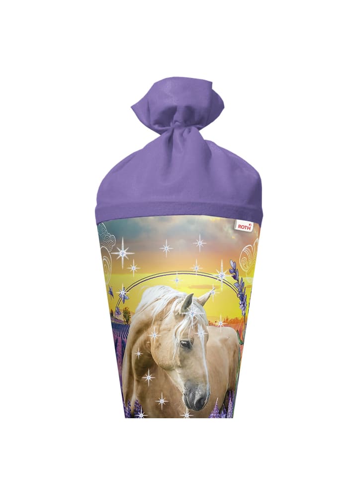 ROTH Schultüte groß Pferdeträume 70 cm, Glitter in Bunt günstig kaufen onesize