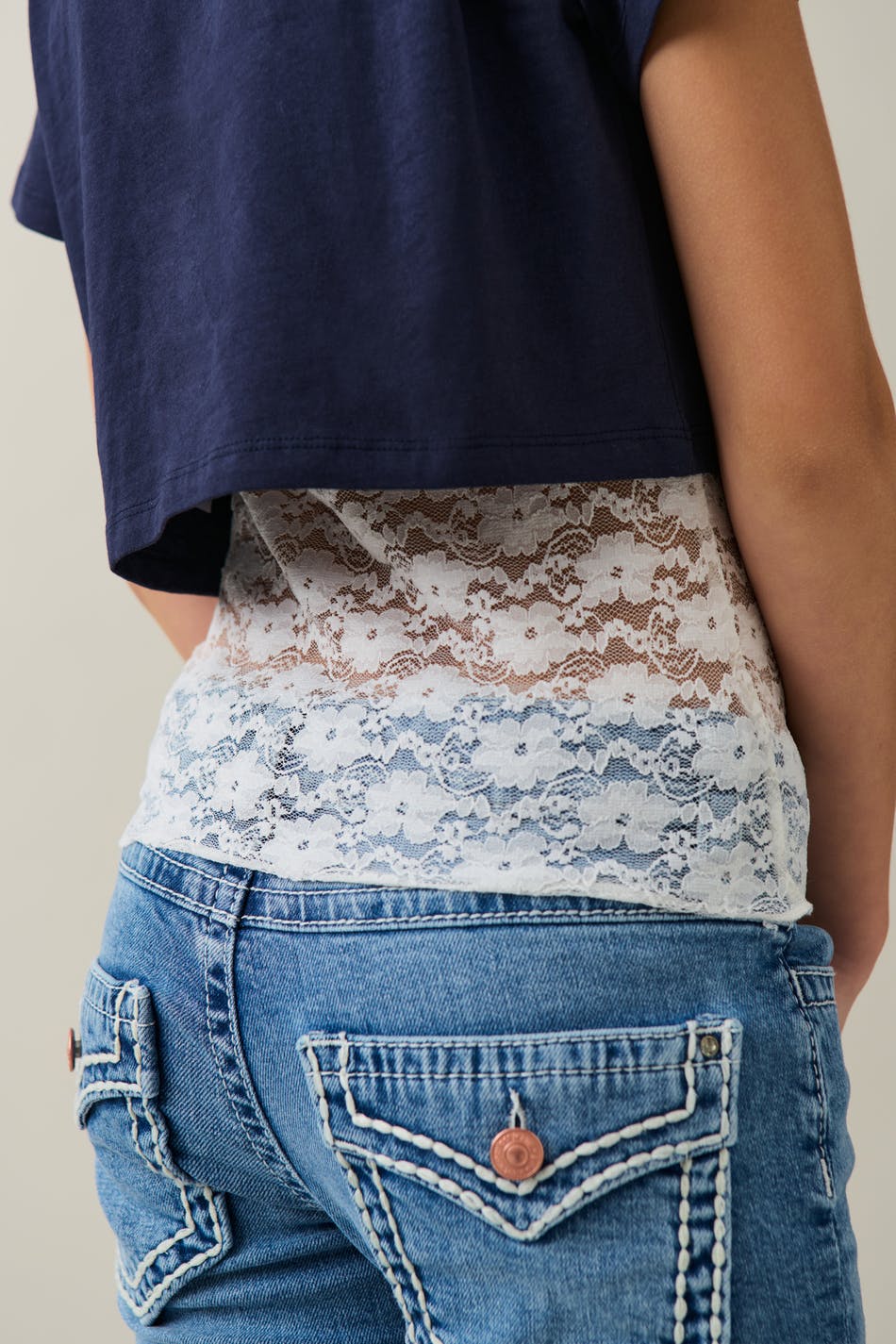 Y lace top