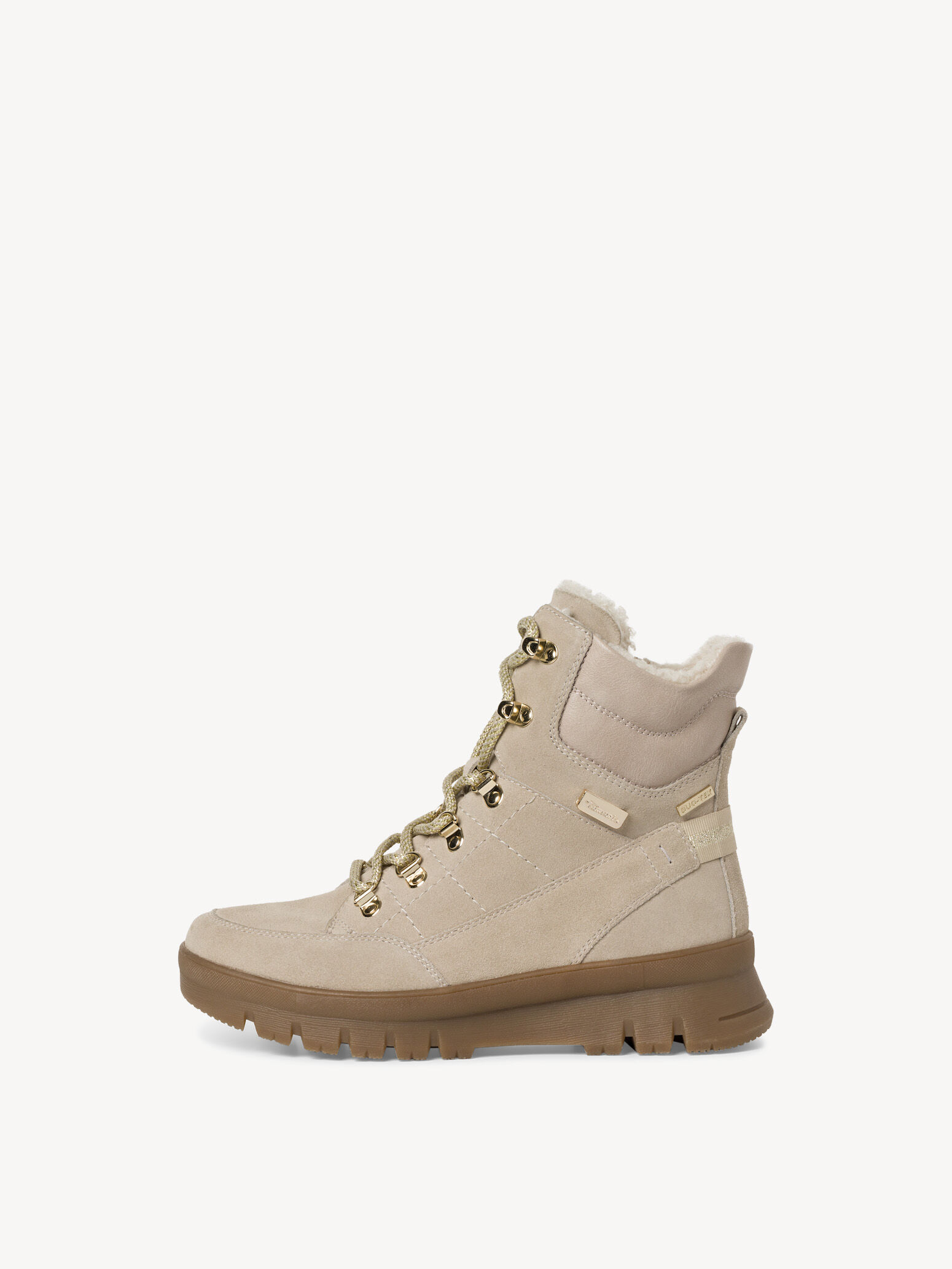 Bottine en cuir - beige