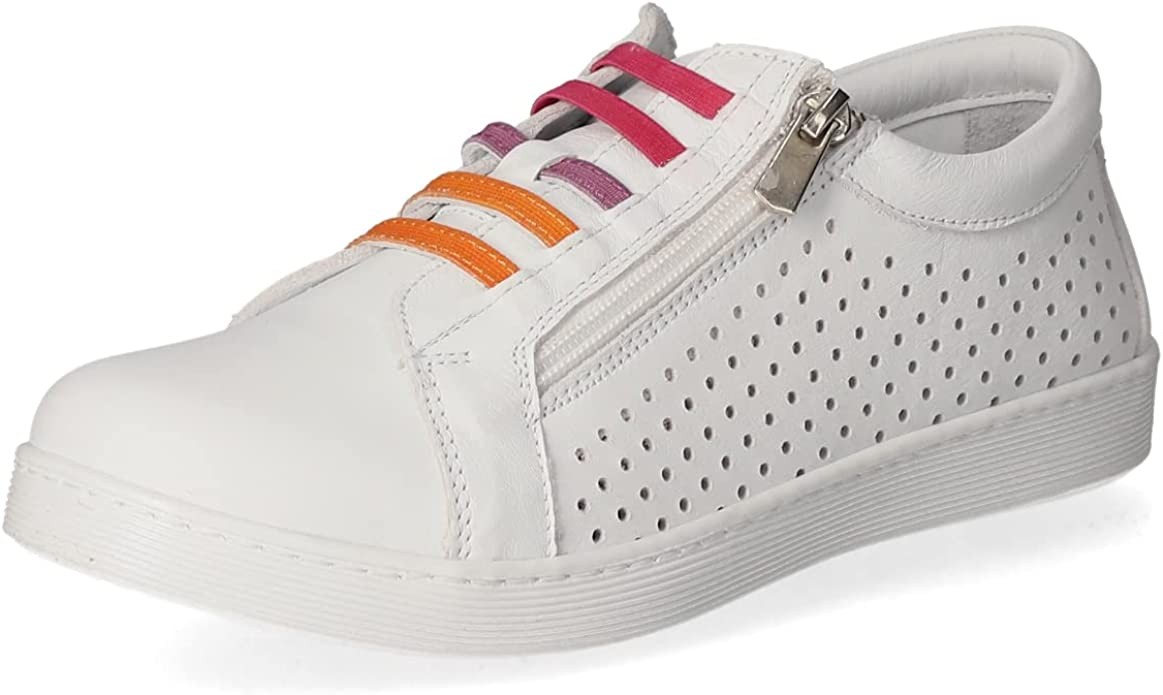 ESGANO Sportliche Slipper weiss