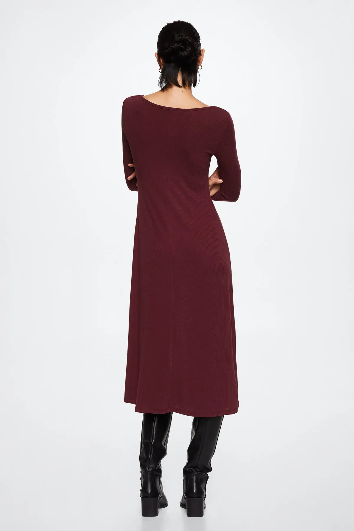 MANGO  37025815 Kleider und Overalls Burgund