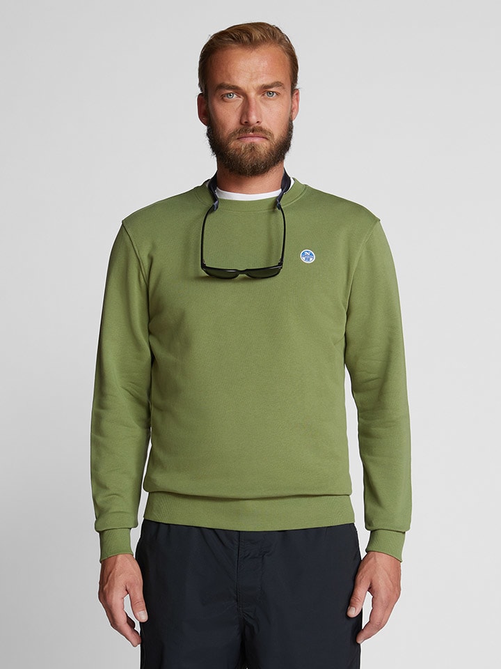 North Sails Sweatshirt in Grün günstig kaufen