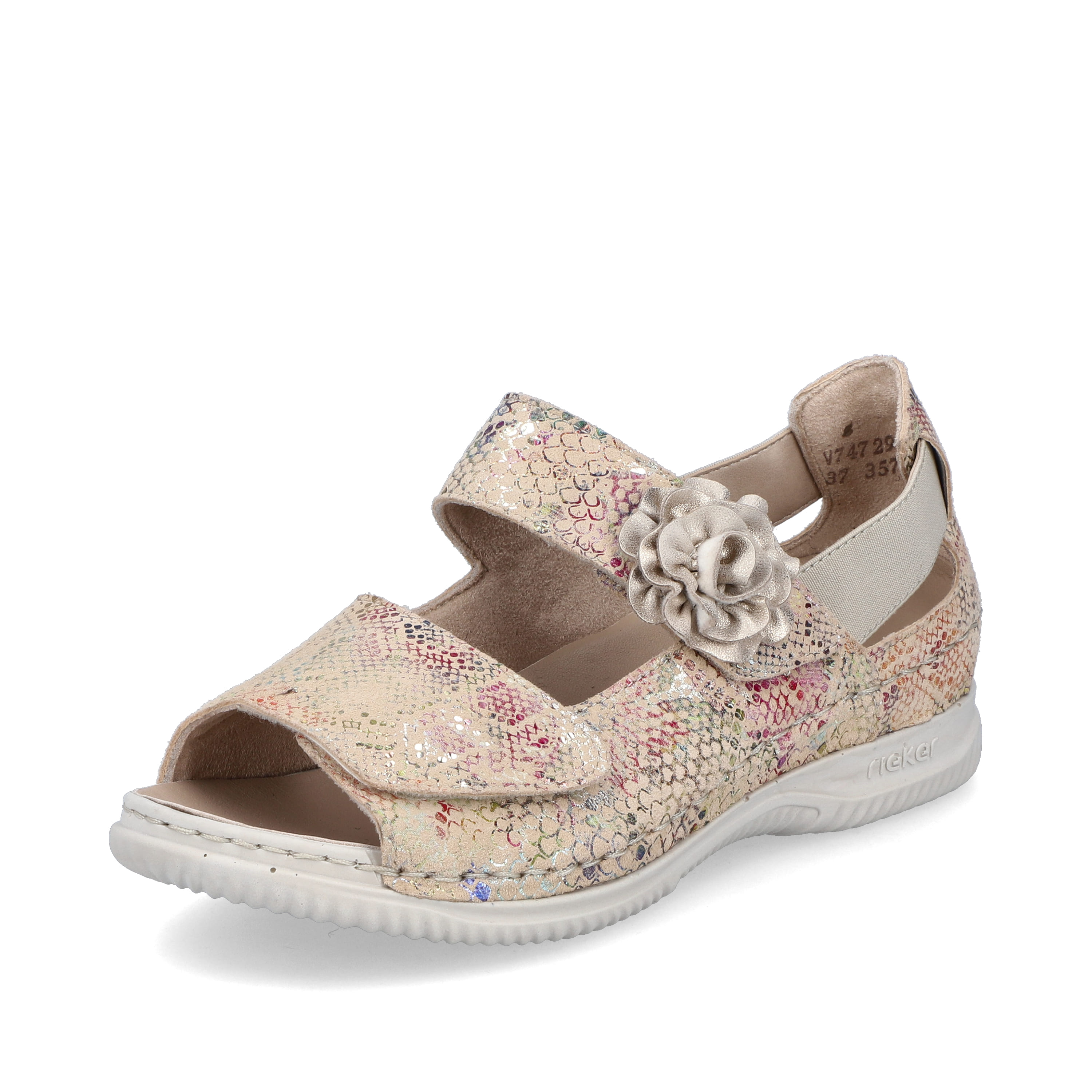 Rieker Damen Riemchensandalen multi-creme
