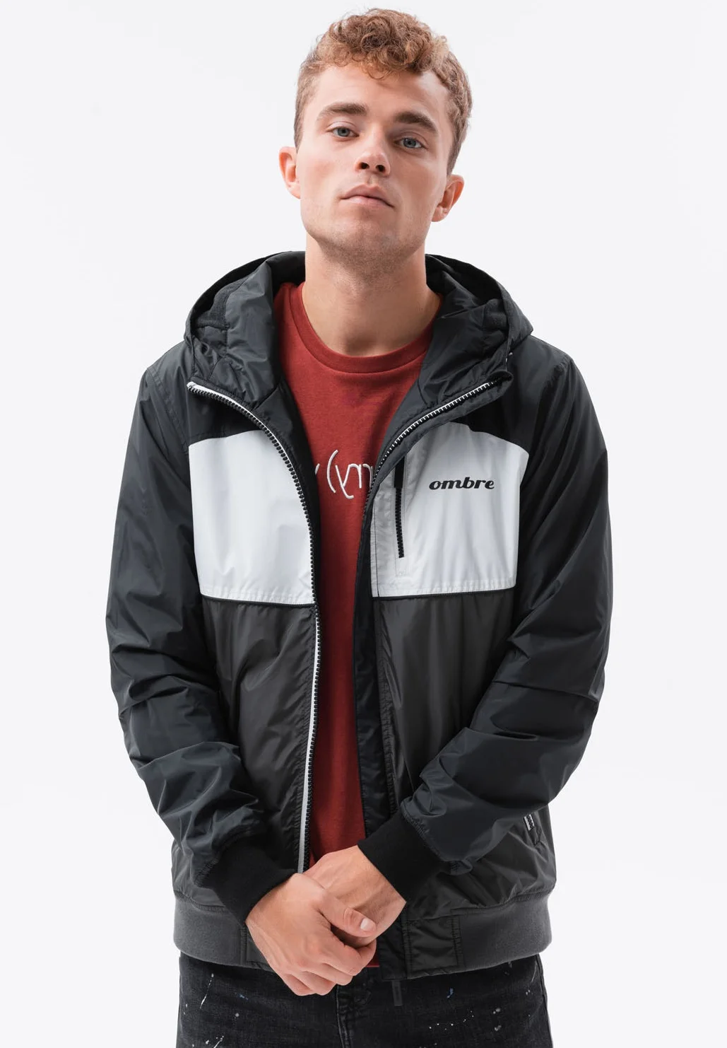 Chaqueta de entretiempo ombré