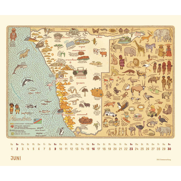 ALLE WELT 2024 - LANDKARTEN-KALENDER VON DUMONT - Kalender