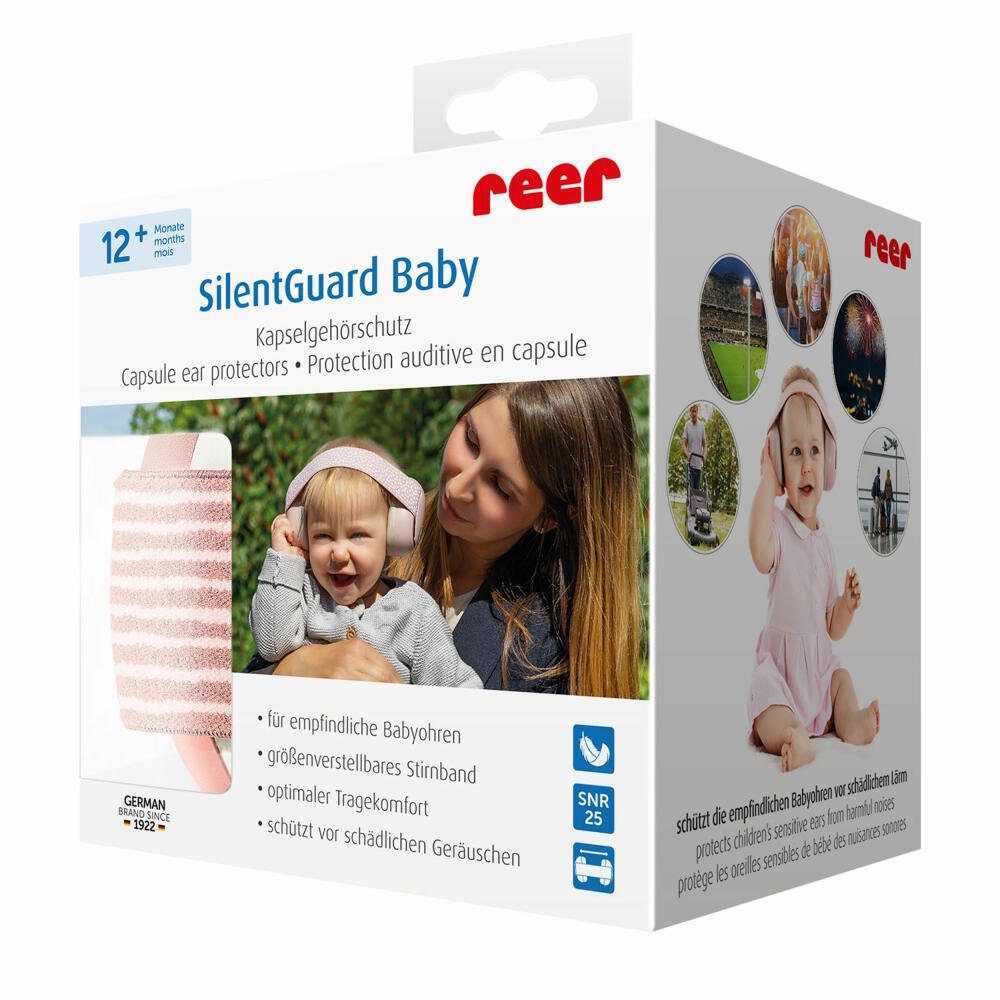Reer Kapselgehörschutz SilentGuard Baby Rosa, (1 St)